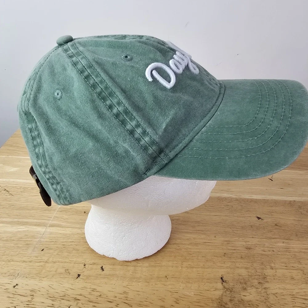 Day Off Slideback Baseball Cap Green One Size‎ Adjustable Embroidered Camouflage
